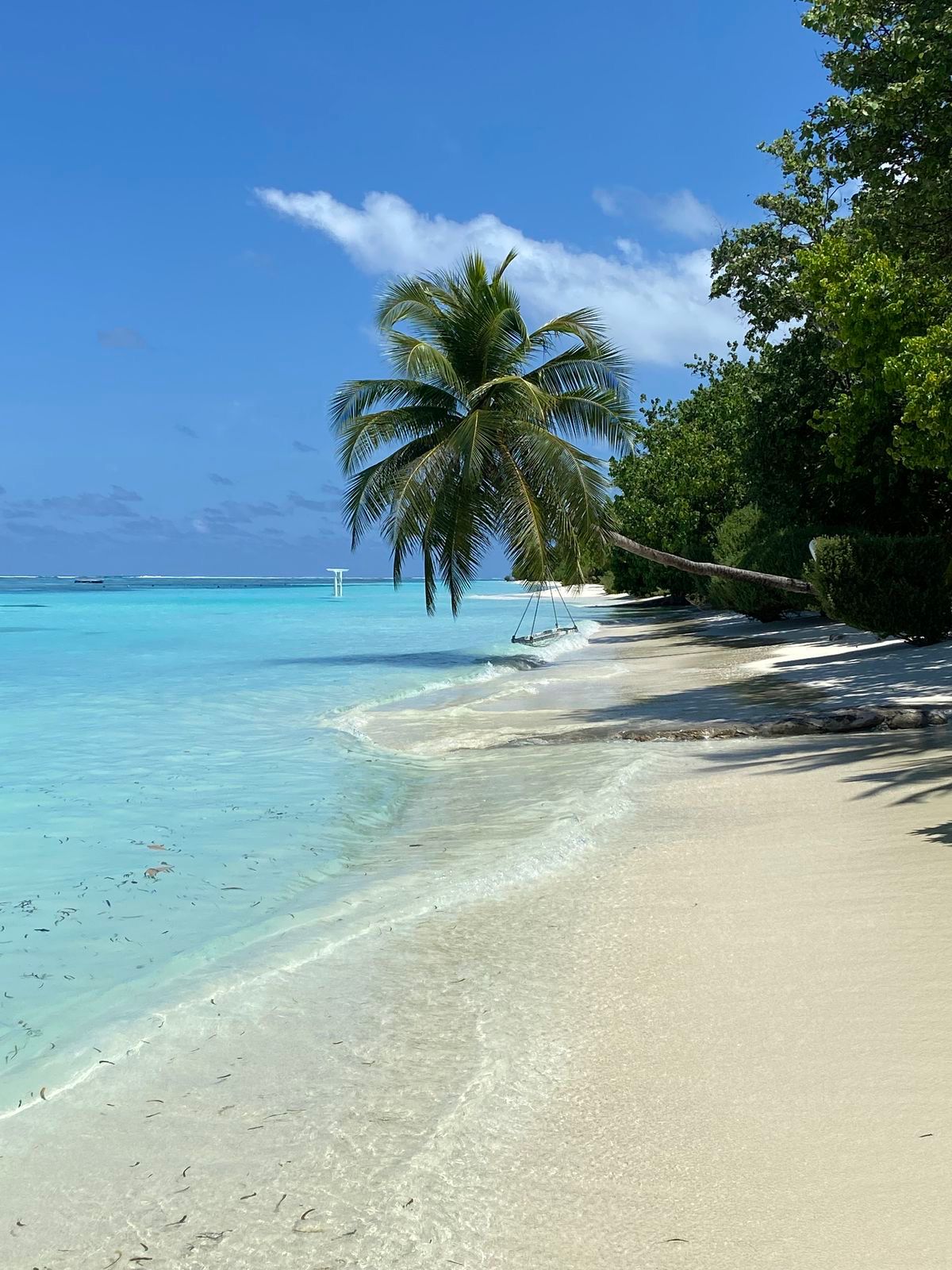 Beach with clear water and sand