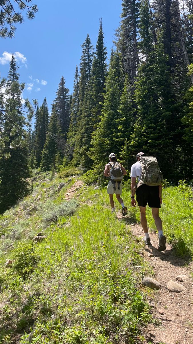 Hiker exploring mountain trails