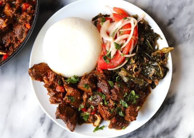 Traditional local dish on a plate